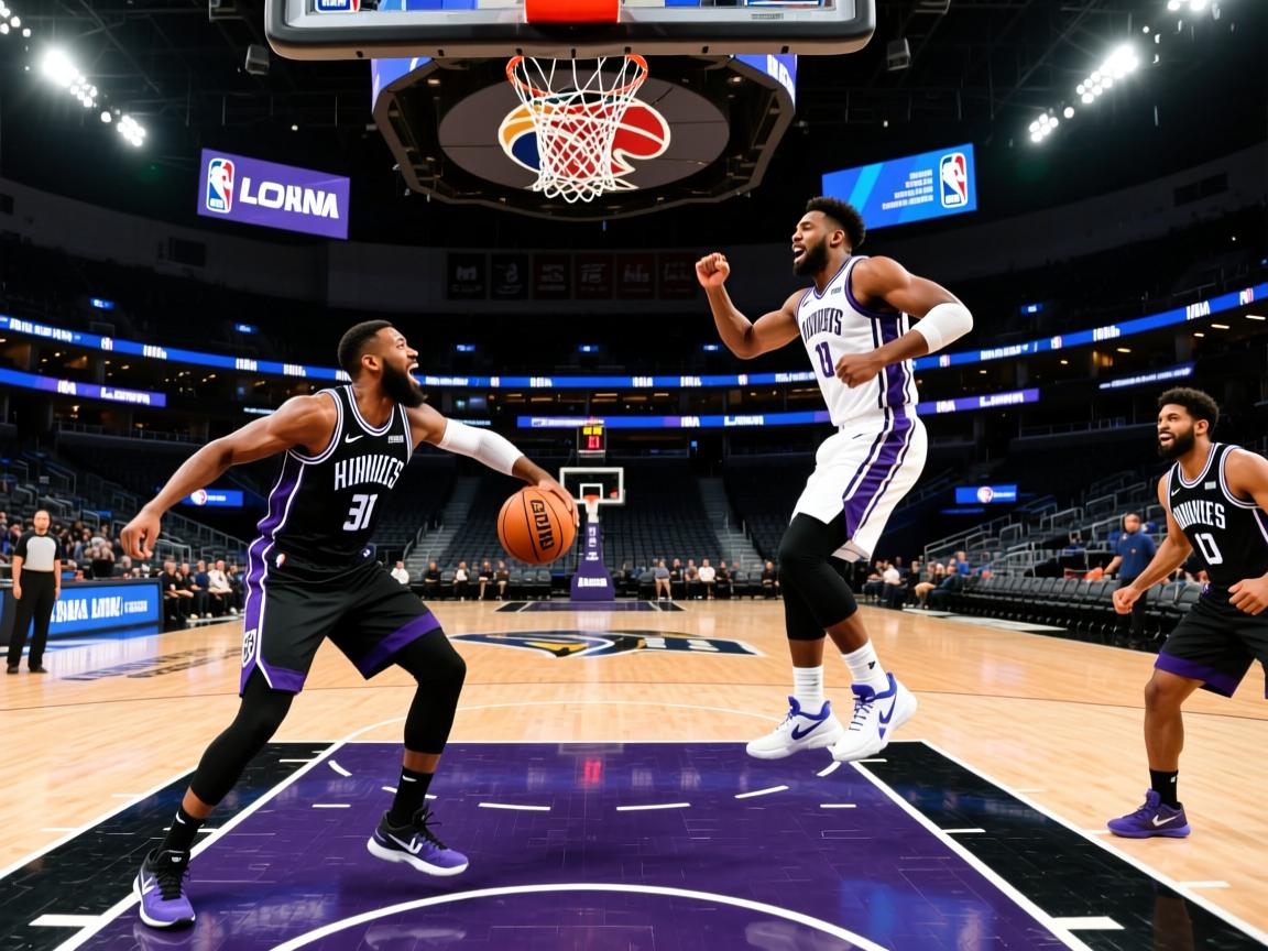 篮网队主场大胜国王队